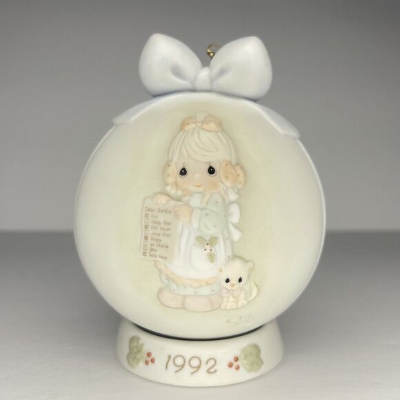 Precious Moments 1992 Christmas Ornament “But The Greatest Of These Is Love” - Picture 1 of 6